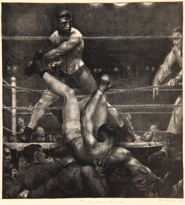 Dempsey Through the Ropes, 1923-24 od George Wesley Bellows