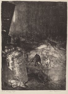 Hungry Dogs, druhý kámen, 1916. od George Wesley Bellows