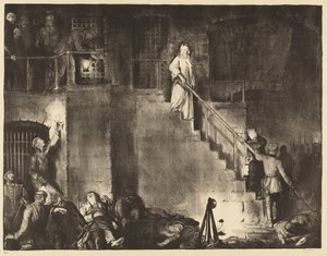 Vražda Edith Cavell, 1918. od George Wesley Bellows