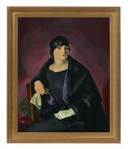Portrét paní Walter Richterové (olej na plátně) od George Wesley Bellows