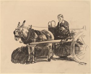 Oslí vozík, 1922. od George Wesley Bellows