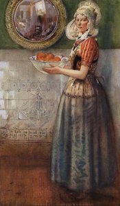 Mísa pomerančů (barva litho) od George Wharton Edwards