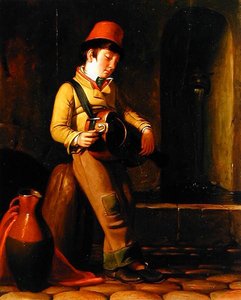 Savoyard Musician, c.1836 (olej na panelu)