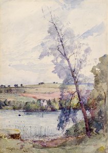 Scéna z jezera Loch od George Whitton Johnstone