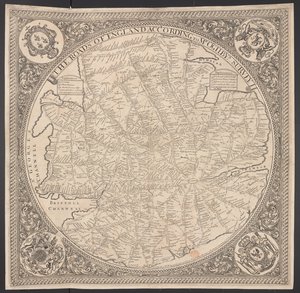 Mapa Postroads v okolí Londýna od George Willdey