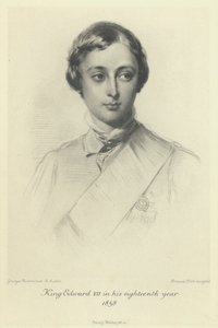 Princ z Walesu, budoucí král Edward VII., v jeho osmnáctém roce, 1858 od George after Richmond