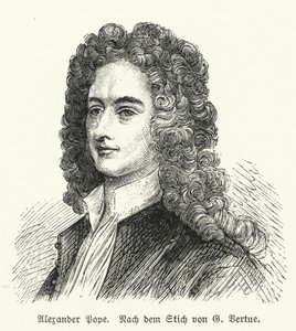 Alexander Pope , anglický básník od George after Vertue