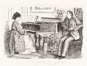 "--A mlha nebo záblesk, plul bych s ním, kdyby on plul se mnou--" od George du Maurier