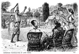 Barbarské technické aspekty Lawn Tennis, 1882 1891 od George du Maurier