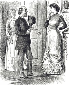 Karikatura zobrazující jiný typ používaného plynoměru od George du Maurier
