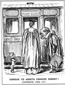 Čest Agnetě Frances Ramsayové! Cambridge, červen 1887 od George du Maurier