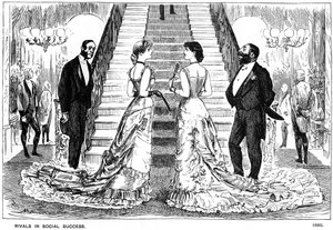 Rivals in Social Success, 1880 1891 od George du Maurier