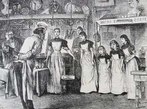Školní místnost, jak má být od George du Maurier