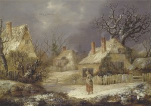 Zimní krajina (olej na plátně) od George of Chichester Smith