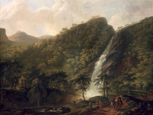 Pohled na vodopád Powerscourt