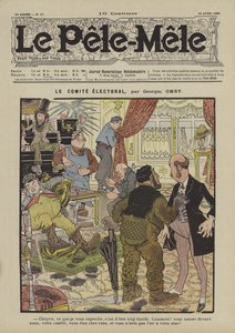 Volební komise. Ilustrace pro Le Pele-Mele, 1906