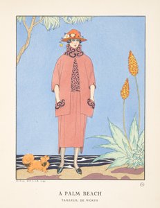 Palm Beach, z kolekce módních talířů od Georges Barbier