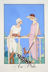 Na pólu, z „Falbalas and Fanfreluches, Almanach současných, minulých a budoucích režimů“ od Georges Barbier