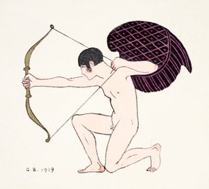 Cupid 1919 (pochoir print) od Georges Barbier