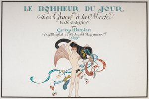 Ilustrovaná titulní strana. Nahá mužská postava. od Georges Barbier