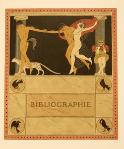 Ilustrace z Les Chansons de Bilitis, Pierre Louys, hospoda. 1922 (tisk šablony) od Georges Barbier