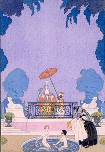 Ilustrace z knihy pohádek od Georges Barbier