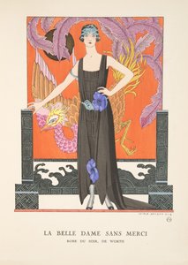 La Belle Dame Sans Merci, z kolekce módních talířů od Georges Barbier