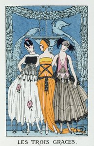 Tři Grácie od Georges Barbier