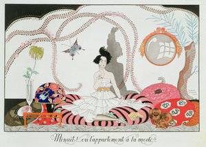 Půlnoc! nebo The Fashionable Apartment od Georges Barbier