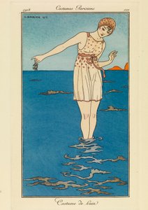 Talíř 101 z knihy "Costumes Parisiens od Georges Barbier