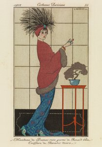 Lauta "Costumes Parisiensista" od Georges Barbier