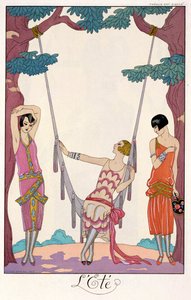 Léto, z "Gazette du Bon Ton" od Georges Barbier