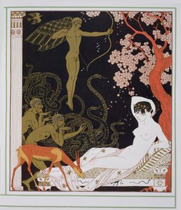 Venuše nebo La belle Hélène (barva lito) od Georges Barbier