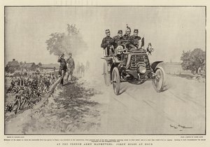 Na manévrech francouzské armády, čtyřicet mil za hodinu