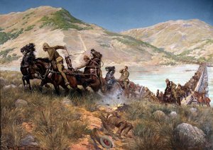 Bullerův poslední přejezd Tugely, únor 1900 od Georges Bertin Scott