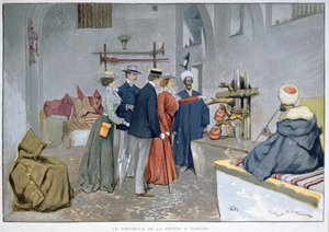 Vstupní hala věznice v Tangeru, kolem roku 1900 (barevné lito) od Georges Bertin Scott