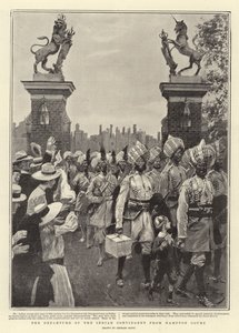 Odchod indického kontingentu z Hampton Court od Georges Bertin Scott