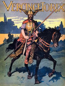 Portrét Vercingetorixe (asi 80-c. 46 př. Kr.) válečníka a galského vůdce kmene Arvernes“ „We-Gires-Nationals“ kolem od Georges Conrad