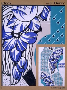 Design tapety, od Idees, publikoval A. Calavas, Paříž, c.1925 od Georges Darcy