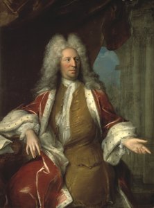 Nicodeme Tessin mladší, švédský architekt - hrabě Nicodemus Tessin mladší (1654-1728), Desmarees, George (1697-1776). olej na plátně