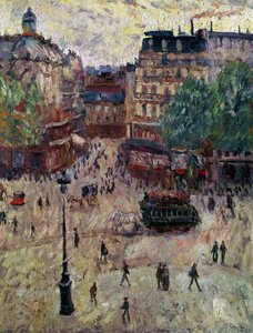 Náměstí v Paříži, 1907 od Georges Dufrenoy