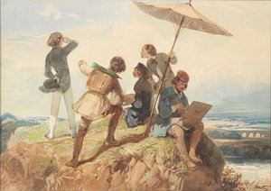 Venkovní malíři. od Georges Eugène Huot
