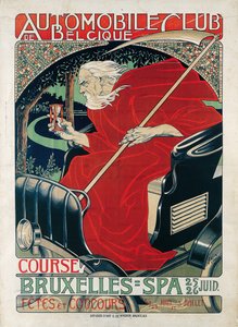 Autoklub Belgie. Závod Brusel - Lázně, 1898.
