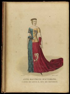 Anna z Auvergne 1358-1417, hraběnka z Forez a vévodkyně z Bourbonu, konec 18. stol.