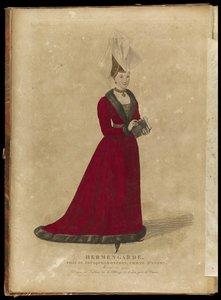 Ermengarde z Anjou, vévodkyně z Akvitánie a Bretaně, konec 18. stol.