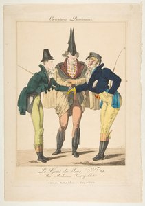 Le Goût du Jour, č. 21: The Incredible Moderns, od Caricatures Parisiennes, ca. 1815.