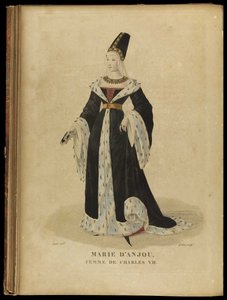 Marie z Anjou, královna Francie, konec 18. století.