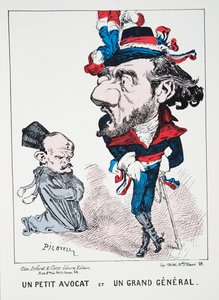 Un Petit Avocat et Un Grand Général, z knihy Histoire de la Troisieme Republique, díl I, Politické dějiny, vyd. 1933.