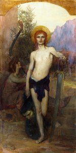 David s hlavou Goliáše od Georges Lavergne