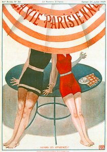 Milenci držící se za ruce, Ilustrace z knihy "La Vie Parisienne"